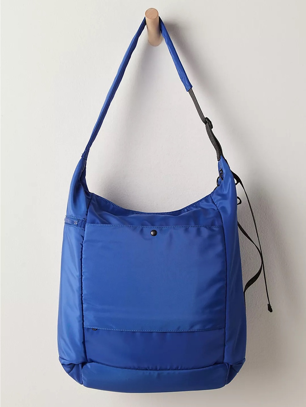 Free People Royal Blue Nylon Hobo Shoulder Bag
